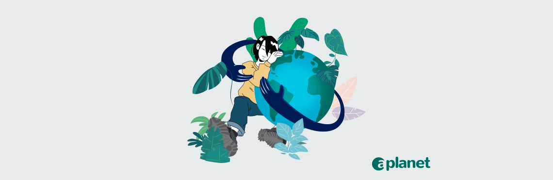 a person hugs our planet to show the importance of not exceeding planetary boundaries and caring for the environment
